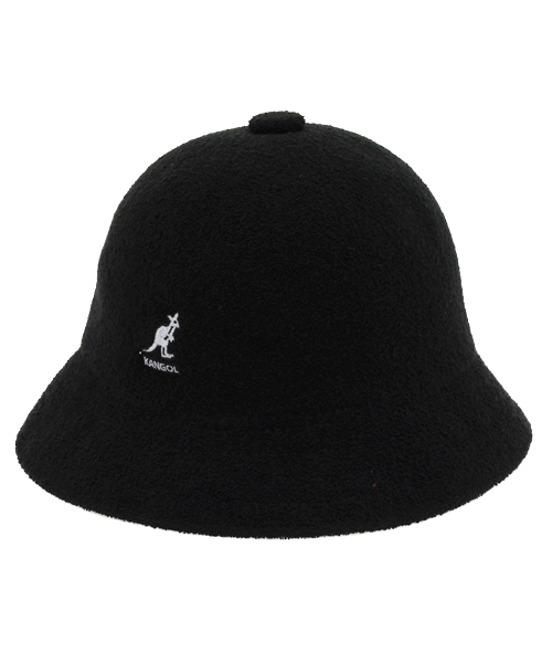 KANGOL（カンゴール）の「ユニセックス カンゴール バミューダカジュアル ハット KANGOL BERMUDA CASUAL（ハット・メンズ・ブラック/レッド・MEDIUM）」の2枚目の写真