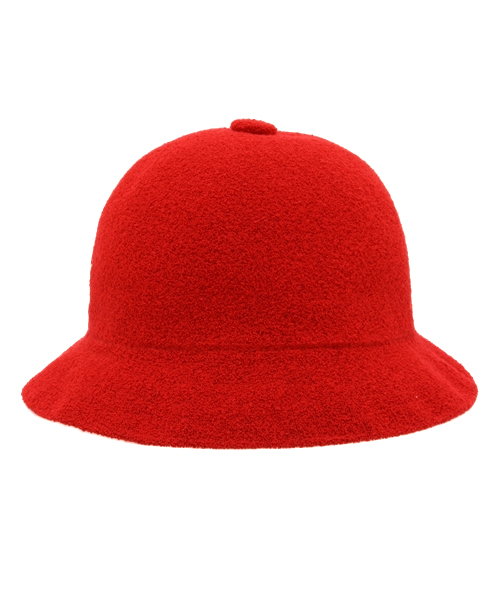 KANGOL（カンゴール）の「ユニセックス カンゴール バミューダカジュアル ハット KANGOL BERMUDA CASUAL（ハット・メンズ・ブラック/レッド・MEDIUM）」の4枚目の写真