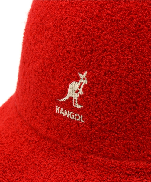 KANGOL（カンゴール）の「ユニセックス カンゴール バミューダカジュアル ハット KANGOL BERMUDA CASUAL（ハット・メンズ・ブラック/レッド・MEDIUM）」の8枚目の写真