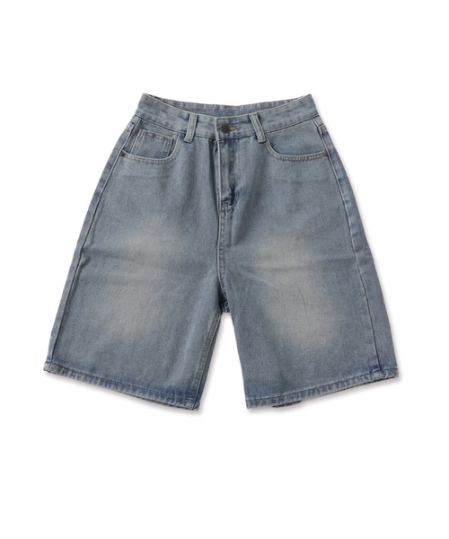 dispark(ディスパーク)の「DISPARK/ワイドハーフデニムパンツ(デニムパンツ・レディース・ブルー系1/スミクロ・SMALL/MEDIUM)」の10枚目の写真