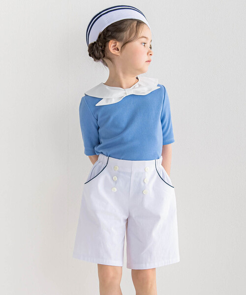 【セール】ピケストレッチマリンパンツ(90~160cm)（その他パンツ）｜BeBe（ベベ）