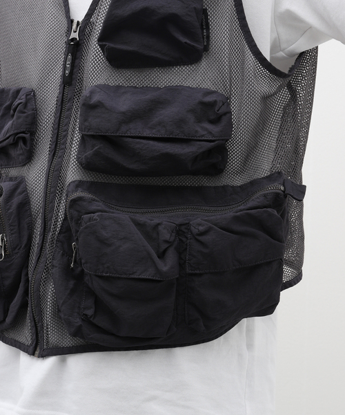 セール】BOILER ROOM / ボイラールーム MESH CARGO VEST