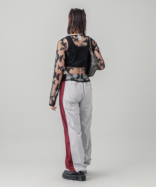 X-girl（エックスガール）の「BUTTERFLY LACE CARDIGAN（カーディガン/ボレロ・レディース・ブラック/ホワイト・S/M）」の8枚目の写真