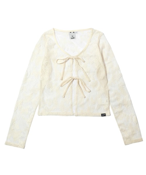 X-girl（エックスガール）の「BUTTERFLY LACE CARDIGAN（カーディガン/ボレロ・レディース・ブラック/ホワイト・S/M）」の17枚目の写真