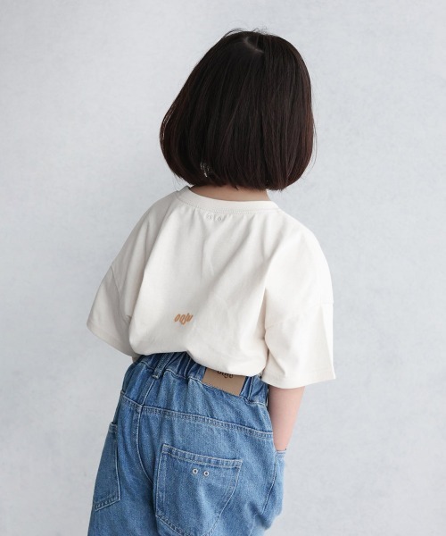 ooju(オージュ)の「【ooju】ooju x カワイハルナ プリントTシャツ(Tシャツ/カットソー・キッズ・チャコールグレー/アイボリー・1/2/4/3)」の5枚目の写真