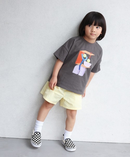 ooju(オージュ)の「【ooju】ooju x カワイハルナ プリントTシャツ(Tシャツ/カットソー・キッズ・チャコールグレー/アイボリー・1/2/4/3)」の15枚目の写真