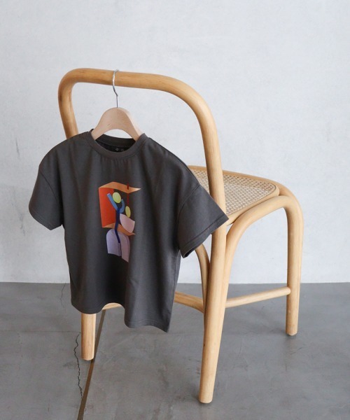 ooju(オージュ)の「【ooju】ooju x カワイハルナ プリントTシャツ(Tシャツ/カットソー・キッズ・チャコールグレー/アイボリー・1/2/4/3)」の22枚目の写真
