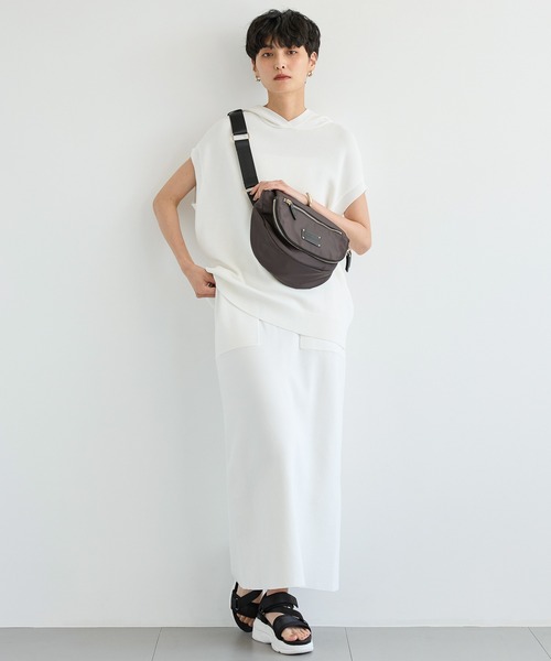 BARNYARDSTORM（バンヤードストーム）の「BARNYARDSTORM / ナローニットスカート【WEB限定カラー】（スカート・レディース・ホワイト/ブラック/ブラウン/グレー・FREE）」の10枚目の写真