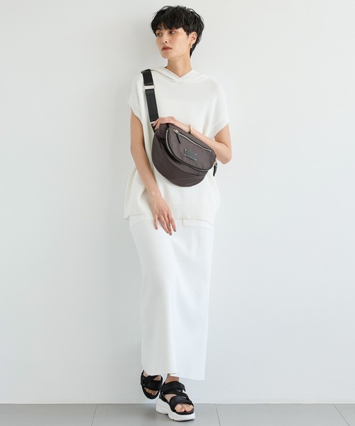 BARNYARDSTORM（バンヤードストーム）の「BARNYARDSTORM / ナローニットスカート【WEB限定カラー】（スカート・レディース・ホワイト/ブラック/ブラウン/グレー・FREE）」の20枚目の写真