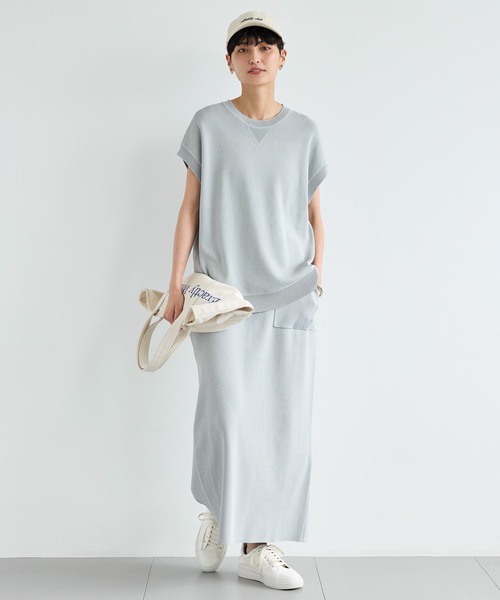 BARNYARDSTORM（バンヤードストーム）の「BARNYARDSTORM / ナローニットスカート【WEB限定カラー】（スカート・レディース・ホワイト/ブラック/ブラウン/グレー・FREE）」の15枚目の写真