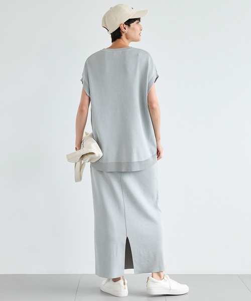 BARNYARDSTORM（バンヤードストーム）の「BARNYARDSTORM / ナローニットスカート【WEB限定カラー】（スカート・レディース・ホワイト/ブラック/ブラウン/グレー・FREE）」の5枚目の写真