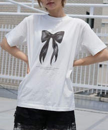 UNIT CHEST | 【UNIT CHEST】unique unisex T-shirt　OIF designer eggs コラボT RIBBON by @yurinbanno(Tシャツ/カットソー)