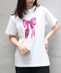 【UNIT CHEST】unique unisex T-shirt　OIF designer eggs コラボT RIBBON by @yurinbanno
