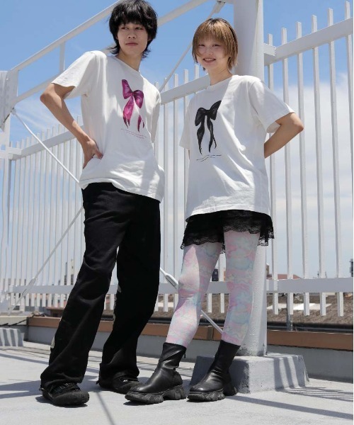 UNIT CHEST（ユニットチェスト）の「【UNIT CHEST】unique unisex T-shirt　OIF designer eggs コラボT RIBBON by @yurinbanno（Tシャツ/カットソー・メンズ・ホワイト系その他/ホワイト系その他2・M/S/L）」の15枚目の写真