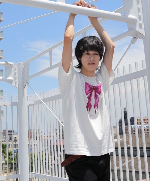 UNIT CHEST（ユニットチェスト）の「【UNIT CHEST】unique unisex T-shirt　OIF designer eggs コラボT RIBBON by @yurinbanno（Tシャツ/カットソー・メンズ・ホワイト系その他/ホワイト系その他2・M/S/L）」の17枚目の写真