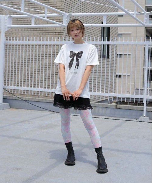 UNIT CHEST（ユニットチェスト）の「【UNIT CHEST】unique unisex T-shirt　OIF designer eggs コラボT RIBBON by @yurinbanno（Tシャツ/カットソー・メンズ・ホワイト系その他/ホワイト系その他2・M/S/L）」の9枚目の写真