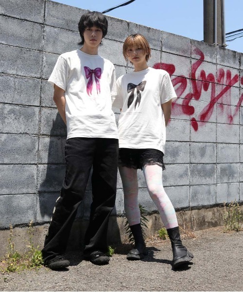 UNIT CHEST（ユニットチェスト）の「【UNIT CHEST】unique unisex T-shirt　OIF designer eggs コラボT RIBBON by @yurinbanno（Tシャツ/カットソー・メンズ・ホワイト系その他/ホワイト系その他2・M/S/L）」の19枚目の写真