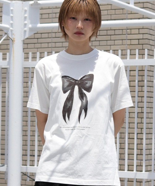 UNIT CHEST（ユニットチェスト）の「【UNIT CHEST】unique unisex T-shirt　OIF designer eggs コラボT RIBBON by @yurinbanno（Tシャツ/カットソー・メンズ・ホワイト系その他/ホワイト系その他2・M/S/L）」の22枚目の写真