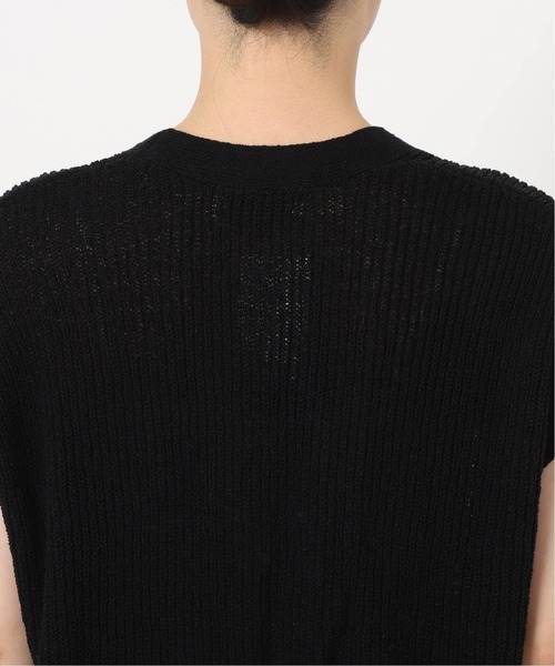 B.C STOCK（ベーセーストック）の「《追加2》リネンコットンベスト（ベスト・レディース・ブラック/ホワイト/ベージュ・FREE）」の14枚目の写真