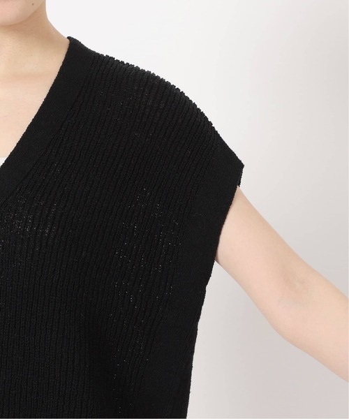 B.C STOCK（ベーセーストック）の「《追加2》リネンコットンベスト（ベスト・レディース・ブラック/ホワイト/ベージュ・FREE）」の13枚目の写真