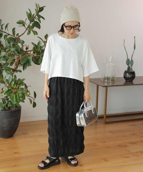 LEPSIM（レプシィム）の「ラメシャーリングスカート　122060（スカート・レディース・ベージュ/グレー/ブラック・FREE）」の22枚目の写真
