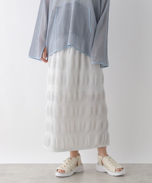 LEPSIM（レプシィム）の「ラメシャーリングスカート　122060（スカート・レディース・ベージュ/グレー/ブラック・FREE）」の5枚目の写真