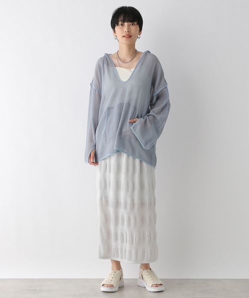 LEPSIM（レプシィム）の「ラメシャーリングスカート　122060（スカート・レディース・ベージュ/グレー/ブラック・FREE）」の4枚目の写真