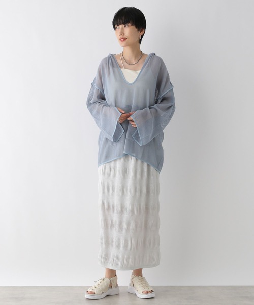 LEPSIM（レプシィム）の「ラメシャーリングスカート　122060（スカート・レディース・ベージュ/グレー/ブラック・FREE）」の19枚目の写真