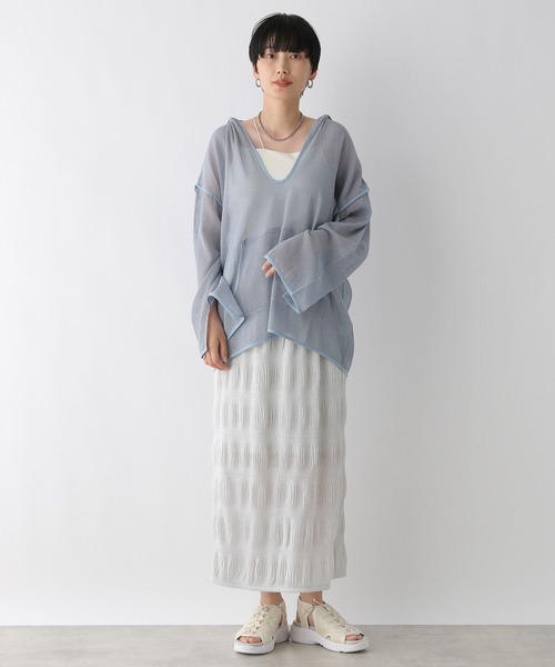 LEPSIM（レプシィム）の「ラメシャーリングスカート　122060（スカート・レディース・ベージュ/グレー/ブラック・FREE）」の18枚目の写真