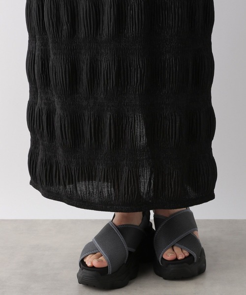 LEPSIM（レプシィム）の「ラメシャーリングスカート　122060（スカート・レディース・ベージュ/グレー/ブラック・FREE）」の12枚目の写真