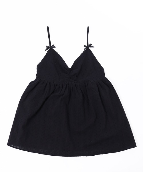 WC（ダブル シー）の「リボンレースキャミチュニック（その他トップス・レディース・ブラック/ホワイト・FREE）」の6枚目の写真