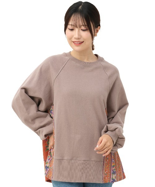 tシャツ メヒコプリントコンビプルオーバー レディース メヒコプリントコンビプルオーバー（Tシャツ/カットソー