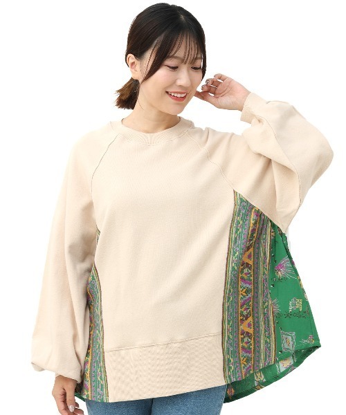 チチカカ（チチカカ）の「メヒコプリントコンビプルオーバー（Tシャツ/カットソー・レディース・グレー/ブラック/ベージュ・FREE）」の13枚目の写真