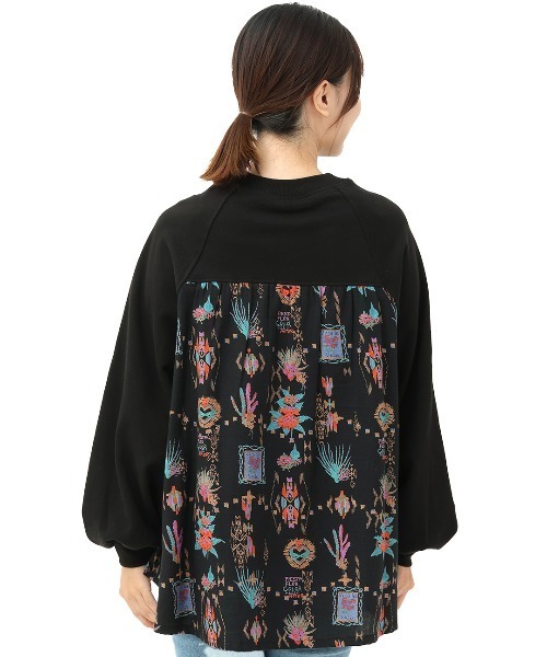 tシャツ メヒコプリントコンビプルオーバー レディース メヒコプリントコンビプルオーバー（Tシャツ/カットソー