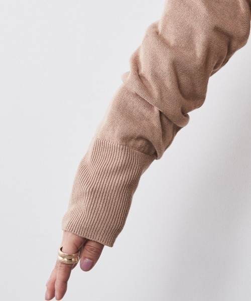 CHIC STYLE(シックスタイル)の「 レタードカーディガン <大きいサイズ有>シックスタイル (カーディガン/ボレロ・レディース・カーキ/ブラック/ベージュ・M/L/LL/3L/4L/5L)」の19枚目の写真