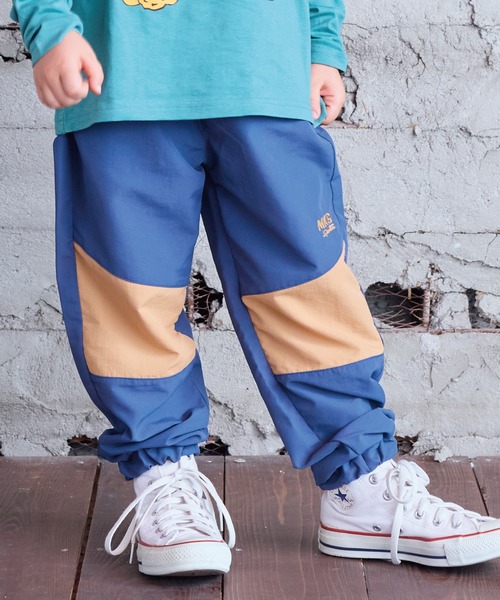 BIG FIELD（ビッグフィールド）の「ナイロン切り替えロングパンツ（その他パンツ・キッズ・ネイビー/パープル/チャコール/バイオレット/ブルー・100/95/90/80/110/150/140/130/120）」の3枚目の写真