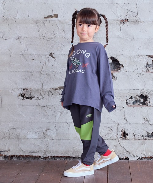 BIG FIELD（ビッグフィールド）の「ナイロン切り替えロングパンツ（その他パンツ・キッズ・ネイビー/パープル/チャコール/バイオレット/ブルー・100/95/90/80/110/150/140/130/120）」の8枚目の写真