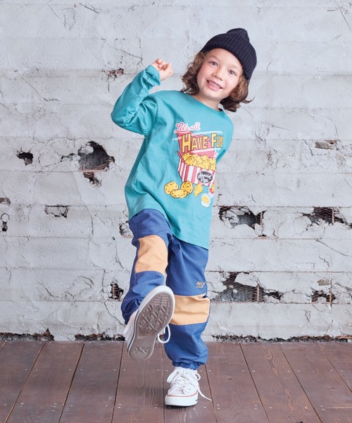 BIG FIELD（ビッグフィールド）の「ナイロン切り替えロングパンツ（その他パンツ・キッズ・ネイビー/パープル/チャコール/バイオレット/ブルー・100/95/90/80/110/150/140/130/120）」の21枚目の写真