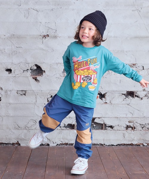 BIG FIELD（ビッグフィールド）の「ナイロン切り替えロングパンツ（その他パンツ・キッズ・ネイビー/パープル/チャコール/バイオレット/ブルー・100/95/90/80/110/150/140/130/120）」の22枚目の写真