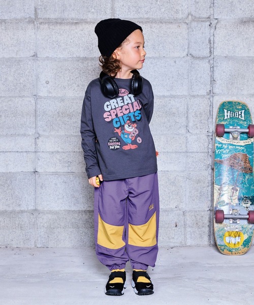 BIG FIELD（ビッグフィールド）の「ナイロン切り替えロングパンツ（その他パンツ・キッズ・ネイビー/パープル/チャコール/バイオレット/ブルー・100/95/90/80/110/150/140/130/120）」の17枚目の写真