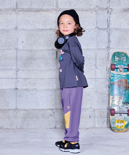 BIG FIELD（ビッグフィールド）の「ナイロン切り替えロングパンツ（その他パンツ・キッズ・ネイビー/パープル/チャコール/バイオレット/ブルー・100/95/90/80/110/150/140/130/120）」の18枚目の写真