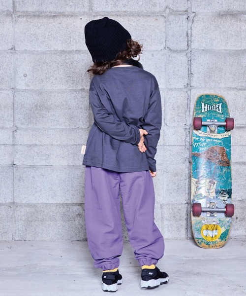 BIG FIELD（ビッグフィールド）の「ナイロン切り替えロングパンツ（その他パンツ・キッズ・ネイビー/パープル/チャコール/バイオレット/ブルー・100/95/90/80/110/150/140/130/120）」の19枚目の写真