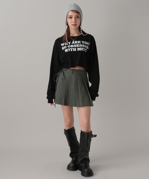 FOREVER 21(フォーエバー トゥエンティーワン)の「【2024FW】プリーツレイヤードミニスカート(スカート・レディース・ブラック/グレー・SMALL/MEDIUM)」の7枚目の写真