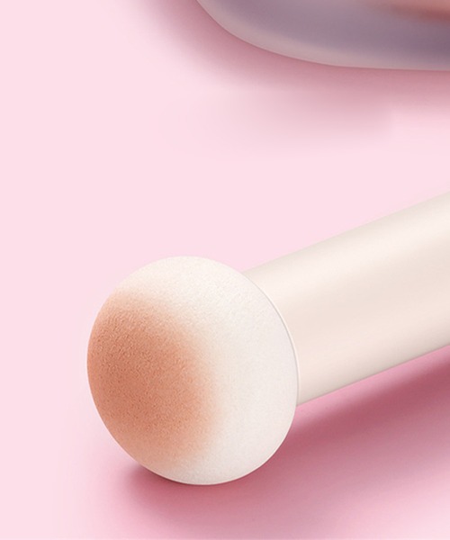 IRADOWL（アイラドール）の「マッシュデザインスポンジブラシ2本セット（メイクブラシ・レディース・ピンク・FREE）」の4枚目の写真