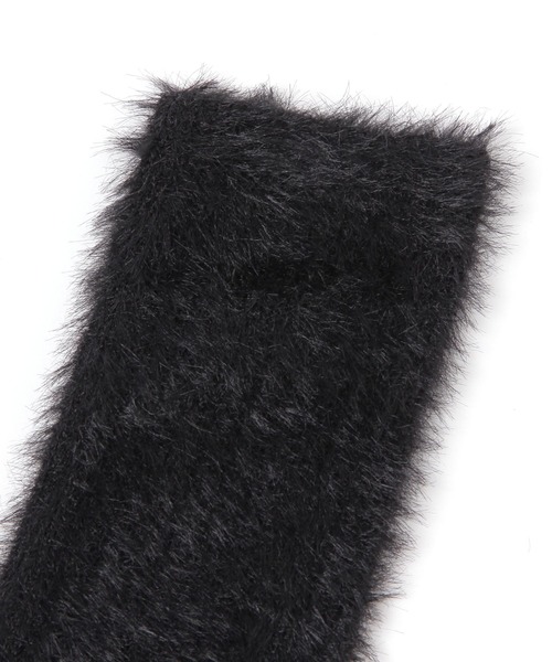 BAYFLOW(ベイフロー)の「シャギークシュリブソックス(ソックス/靴下・レディース・チャコール/ベージュ/ブルー/ブラック・FREE)」の5枚目の写真