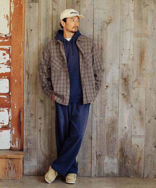 B:MING by BEAMS（ビーミングバイビームス）の「コットン チェック ダブルポケット シャツ（シャツ/ブラウス・メンズ・ネイビー/ブラウン・SMALL/MEDIUM/LARGE/X-LARGE）」の4枚目の写真