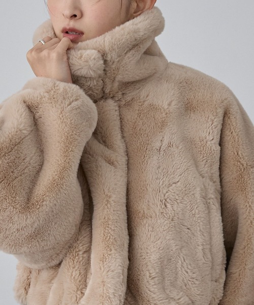 セール】【nui nullu】2WAYショートファージャケット（ブルゾン