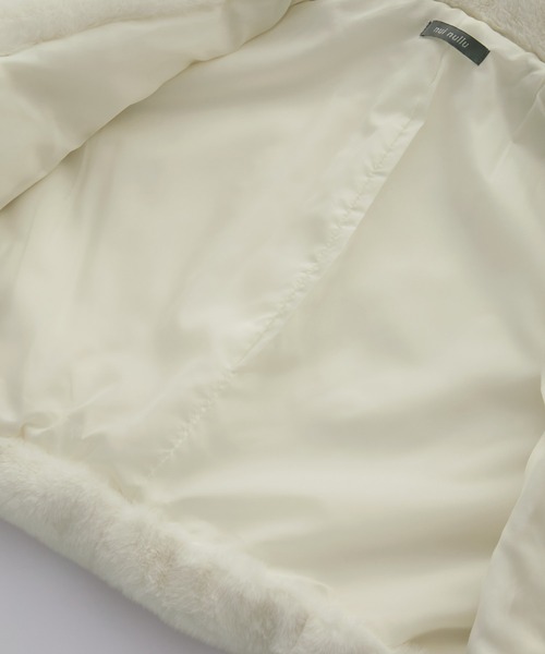 MONO-MART（モノマート）の「【nui nullu】2WAYショートファージャケット（ブルゾン・レディース・アイボリー/ブラック/グレー/グレイッシュベージュ・FREE）」の22枚目の写真