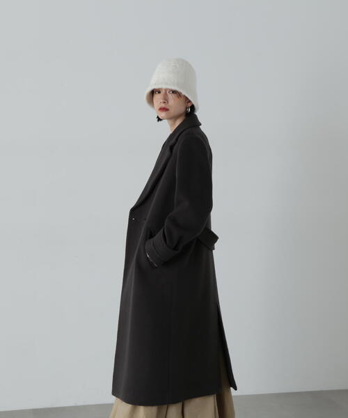 N.（N. Natural Beauty Basic）（エヌエヌナチュラルビューティーベーシック）の「◆ファインメリノチェスターコート（チェスターコート・レディース・チャコールグレー/ライトグレー/モカ・MEDIUM/SMALL）」の17枚目の写真