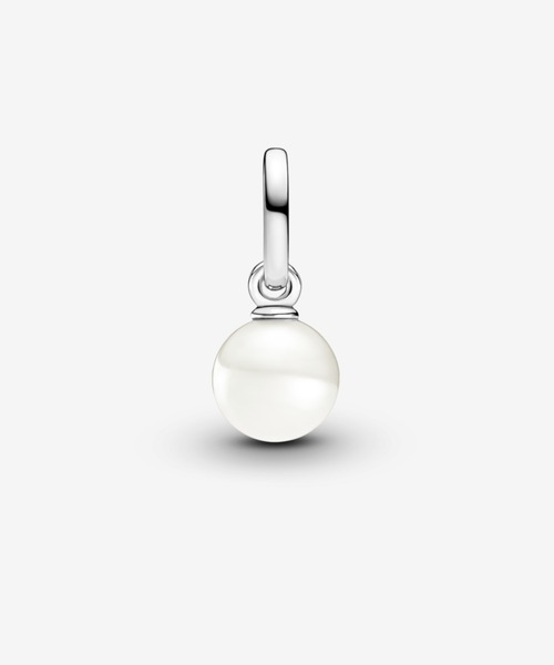 専用 Pandora パンドラ K14 パール チャーム セール】ハッピー パール スマイリー ミニ ダングル チャーム